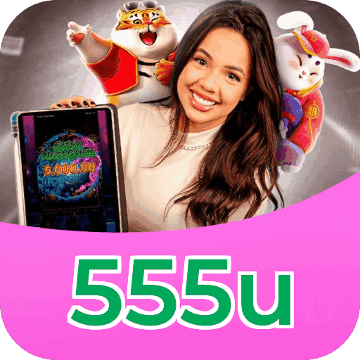 Plataforma 555u mostrando interface moderna, jogos certificados e recursos de segurança licenciados